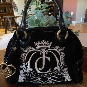 Juicy Couture VINTAGE Black Bowling bag